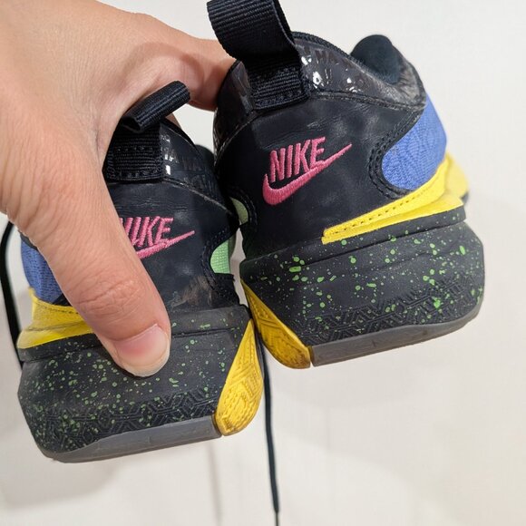 Nike Giannis Freak 5 Joker Sneakers Yellow Green Black Size 4.5 - Picture 6 of 8